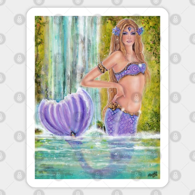 Mermaid's Lagoon by Renee Lavoie Sticker by ReneeLLavoie